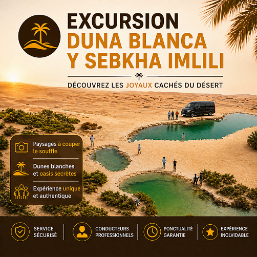 Excursion : dune blanche et sebkha imlili